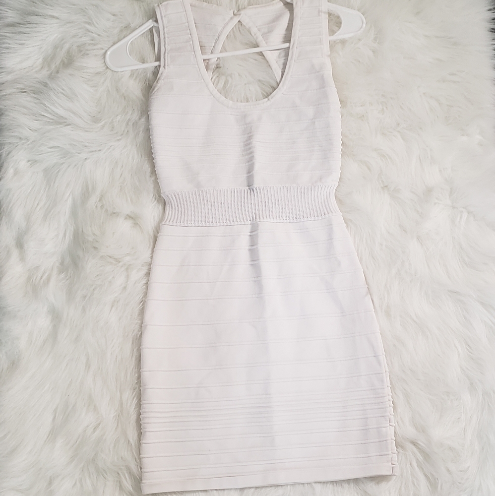 White fitted dress